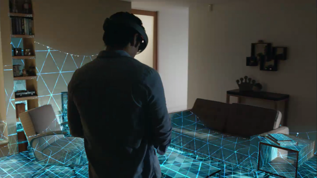 HoloLens room scan